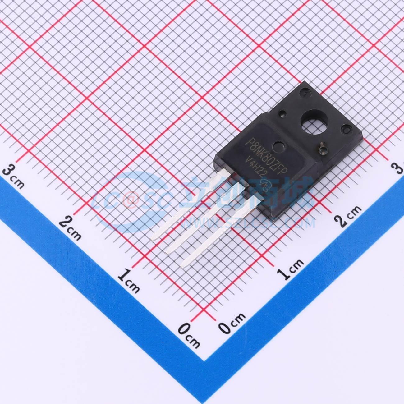 点击查看大图 STP8NK80ZFP-VB实物图