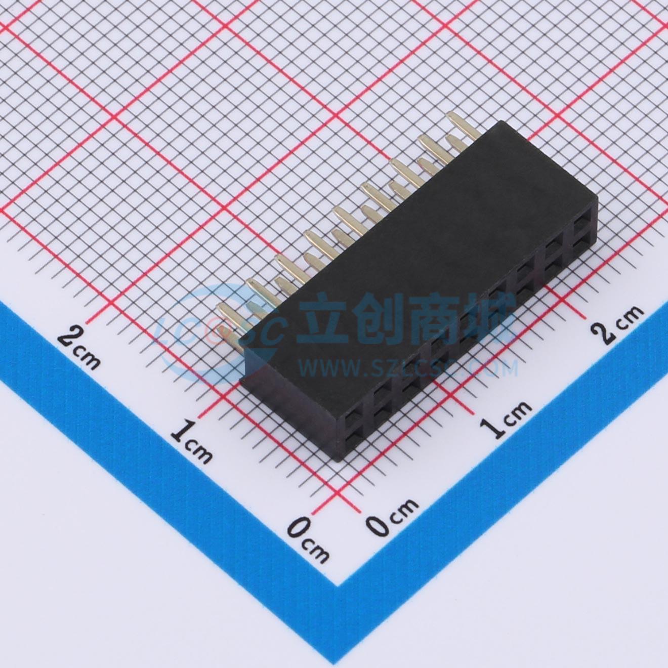 HX PM2.54-2x9P ZC实物图