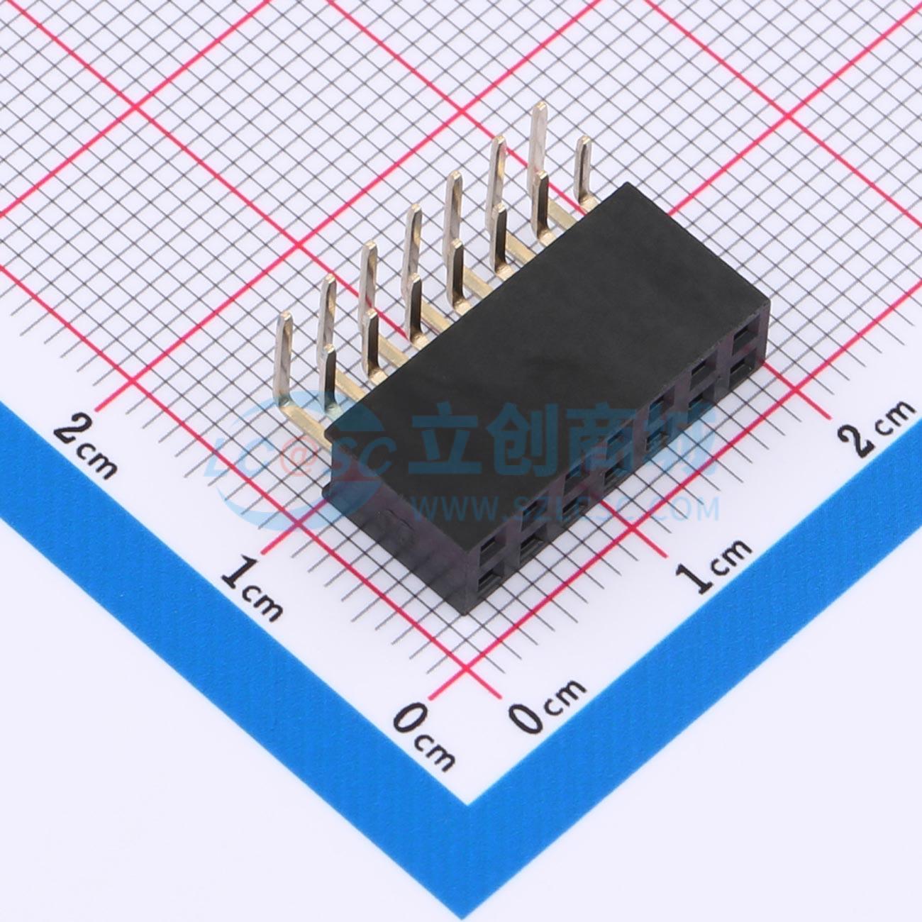 点击查看大图 HX PM2.54-2x7P WC实物图