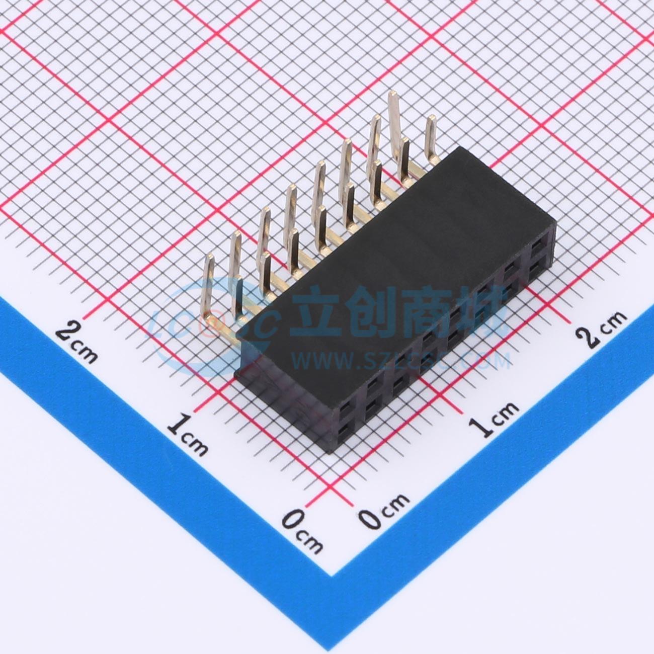 HX PM2.54-2x8P WC实物图