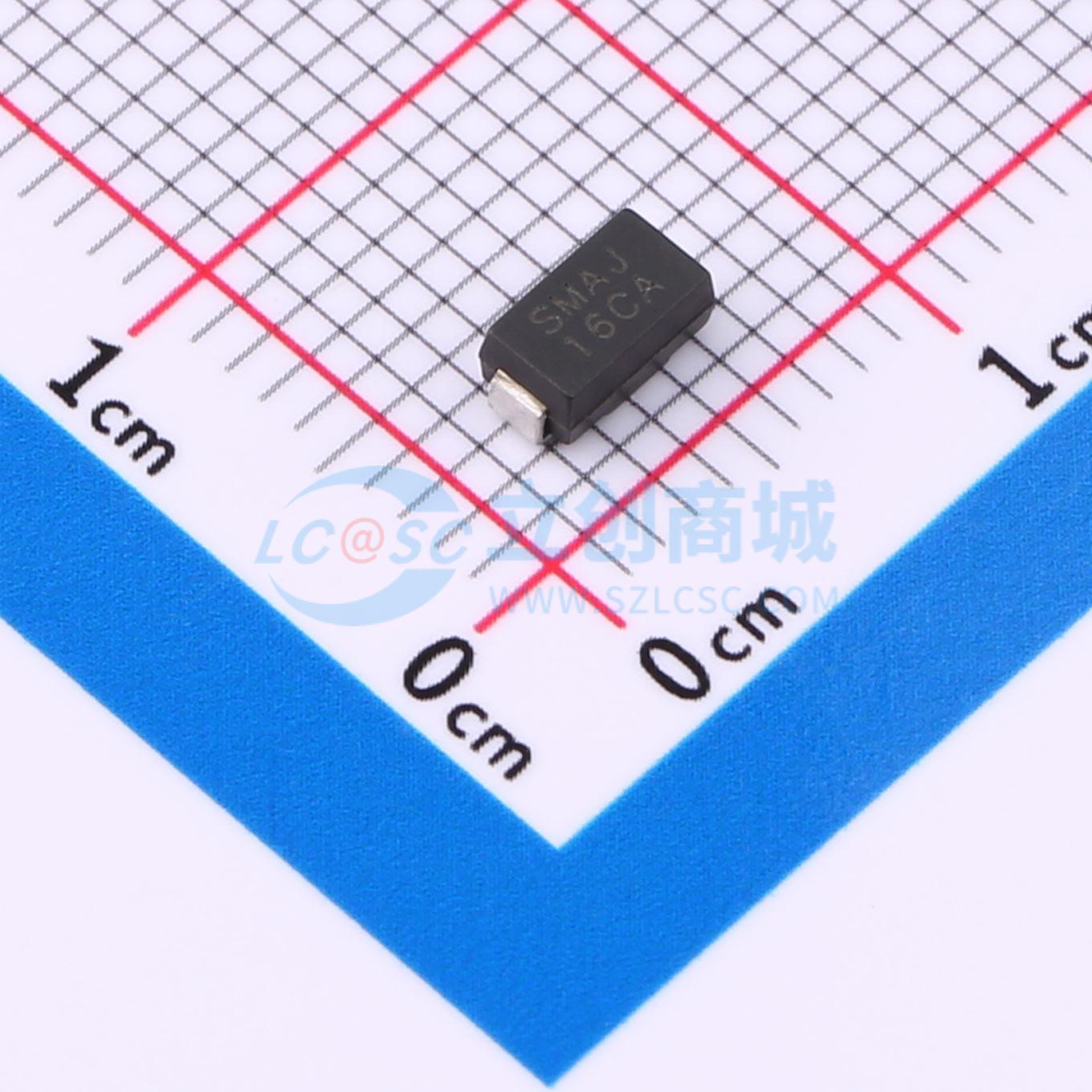 点击查看大图 SMAJ16CA实物图