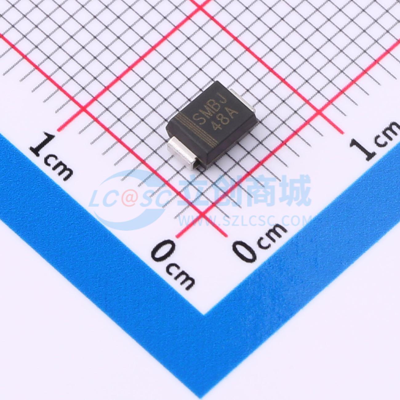 点击查看大图 SMBJ48A实物图