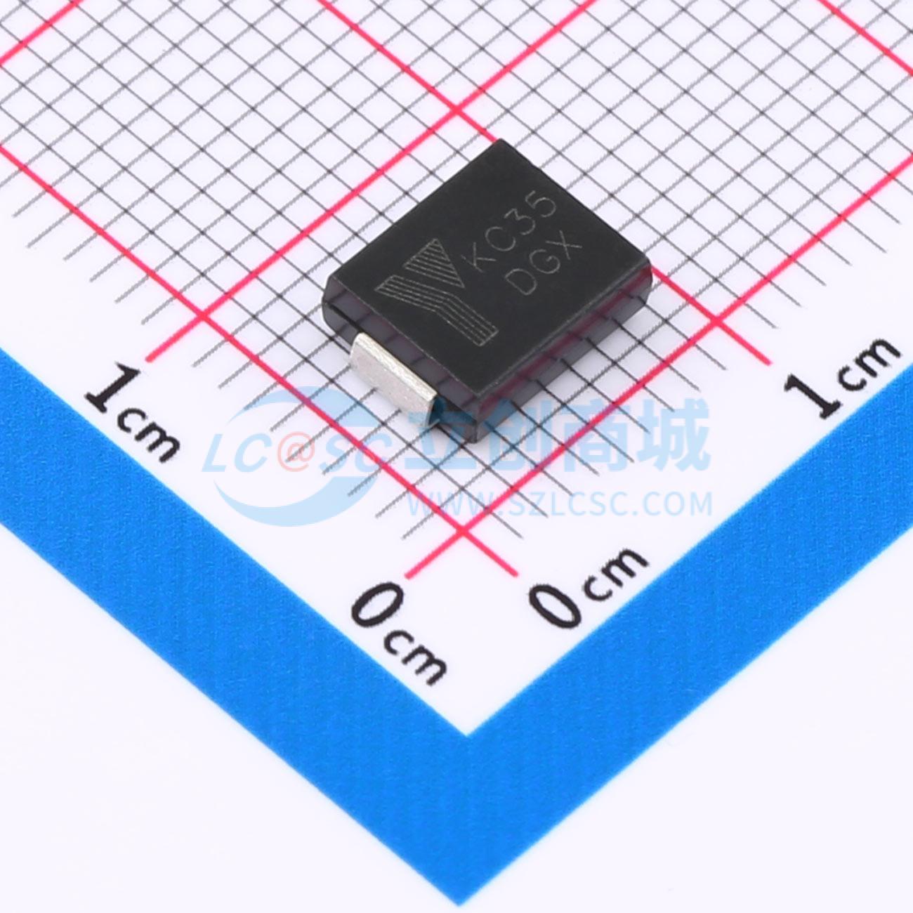 点击查看大图 SMDJ90CA实物图