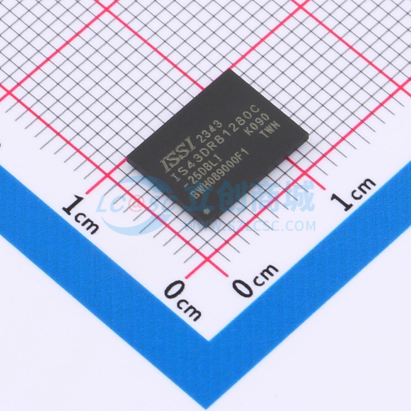 IS43DR81280C-25DBLI实物图