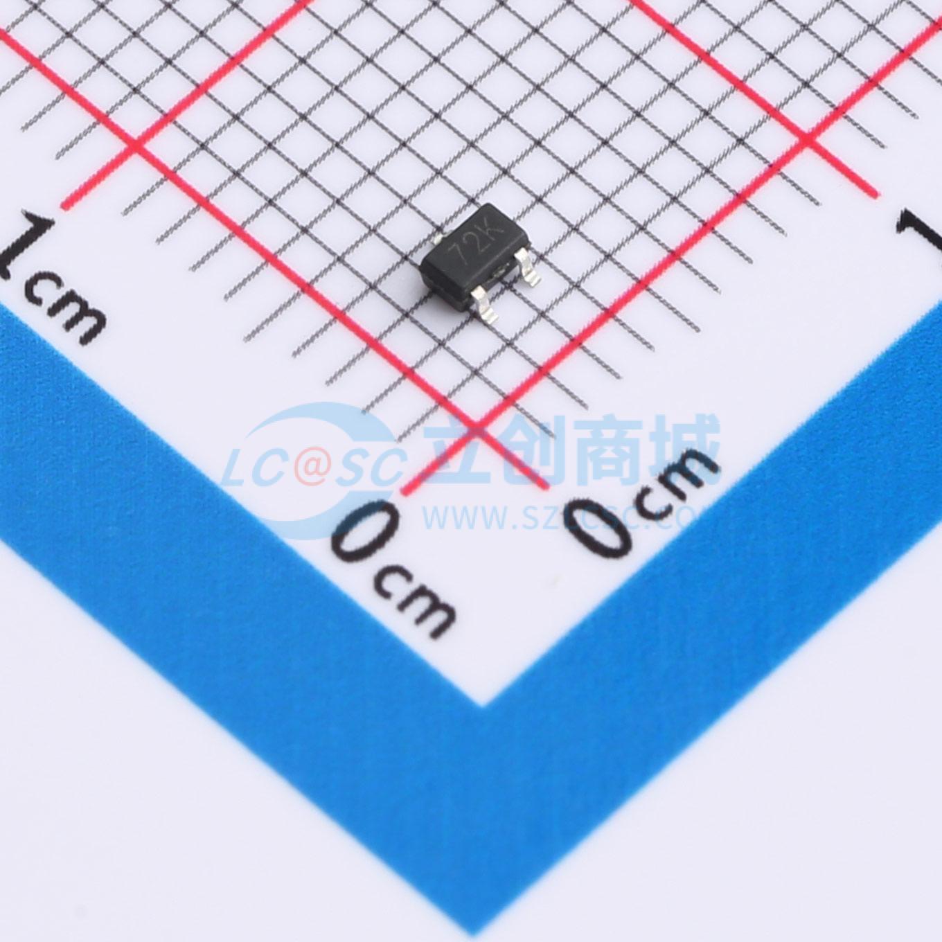 点击查看大图 2N7002KW实物图