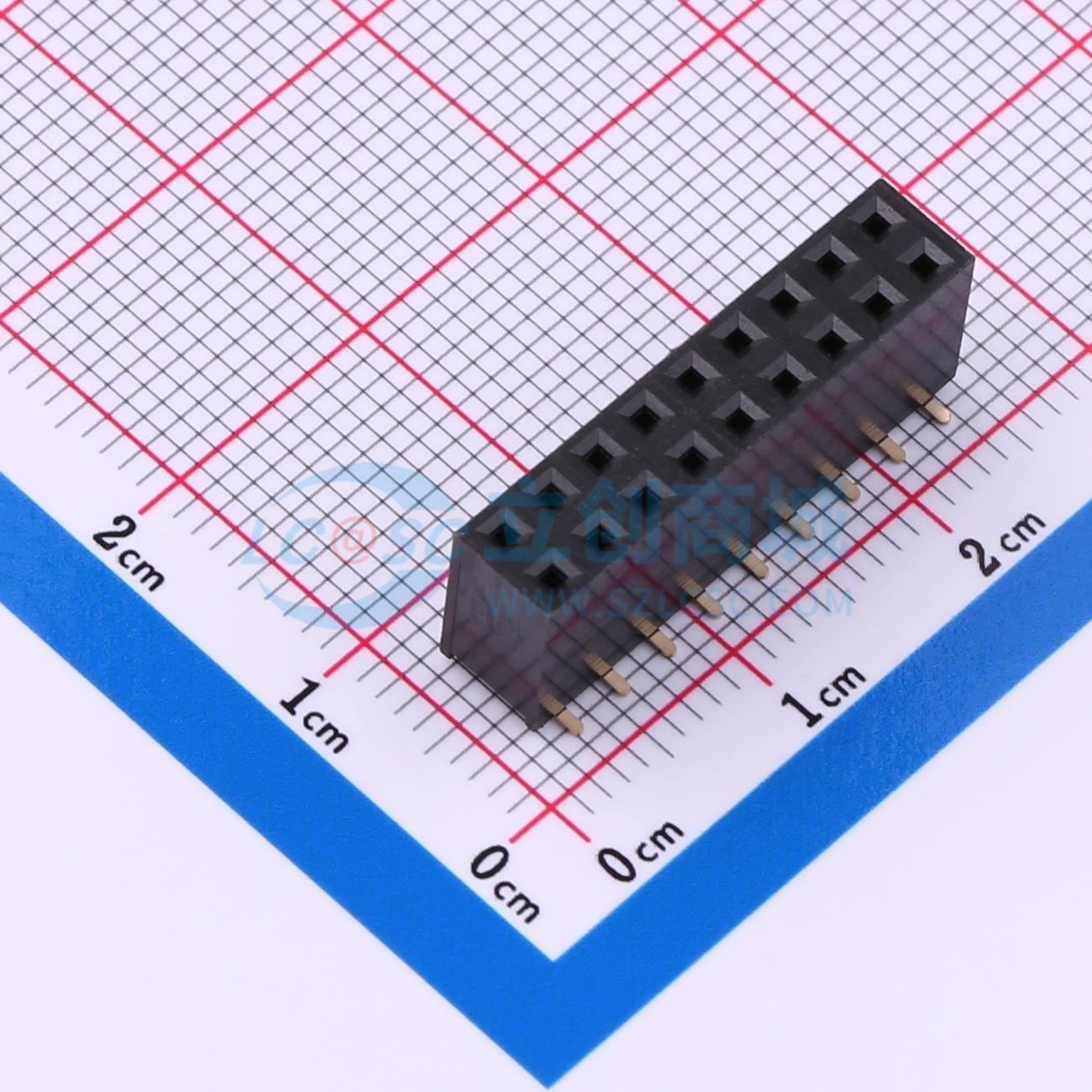 HX PM2.54-2x9P TP实物图