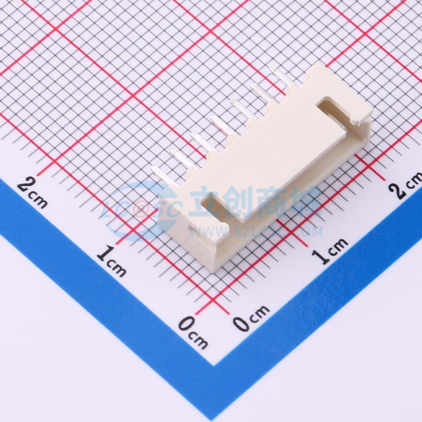 点击查看大图 HX 2.54mm-7P ZZ-MS实物图