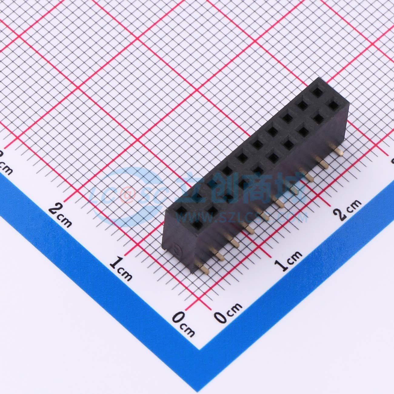 点击查看大图 HX PM2.54-2x10P TP实物图