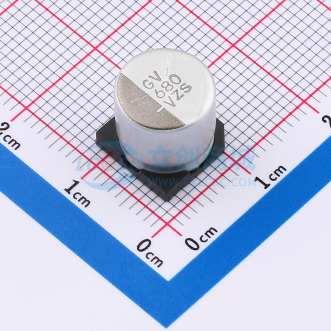 点击查看大图 EMZS350ARA681MJA0G实物图