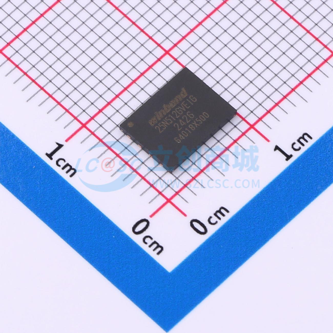 点击查看大图 W25N512GVEIG实物图