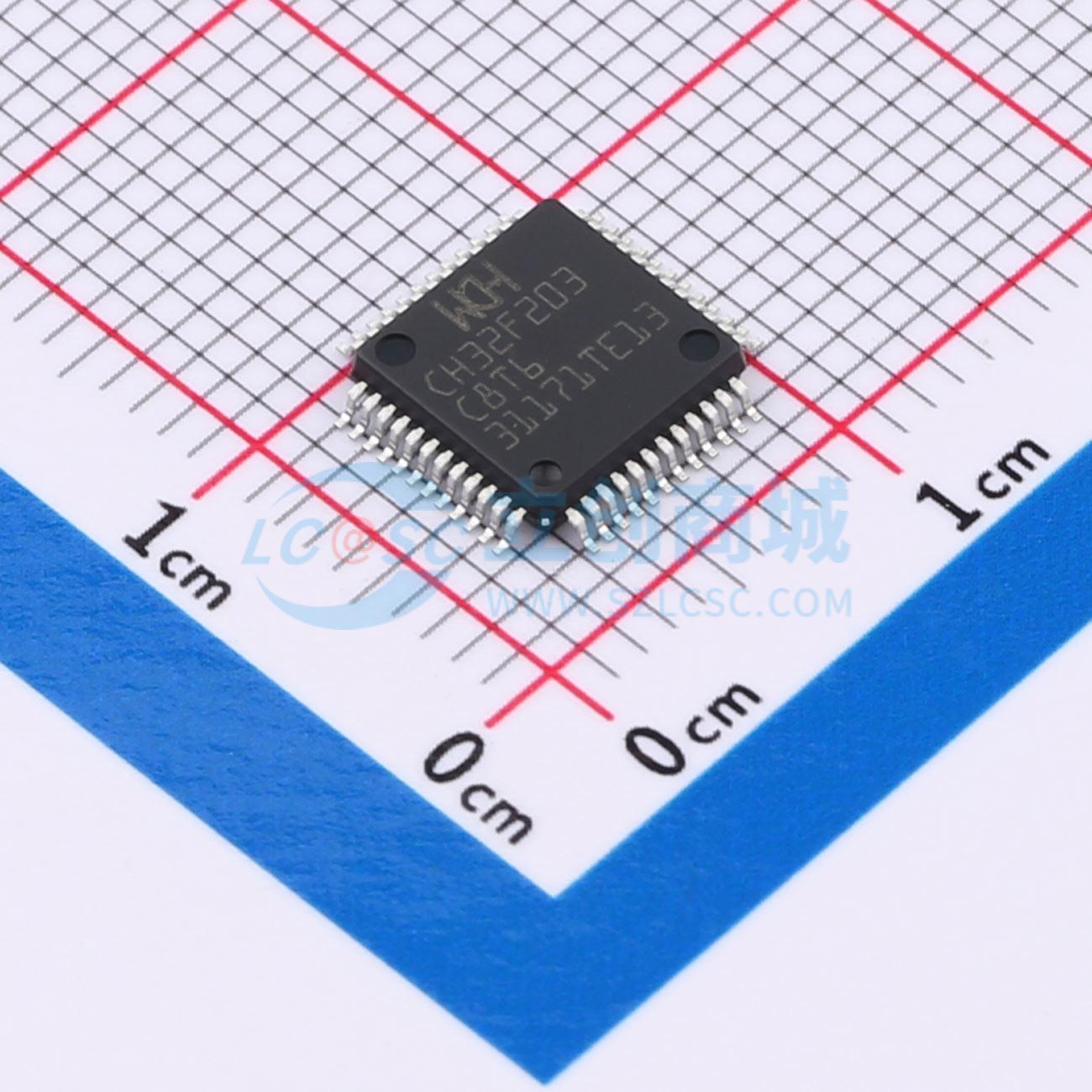 点击查看大图 CH32F203C8T6实物图
