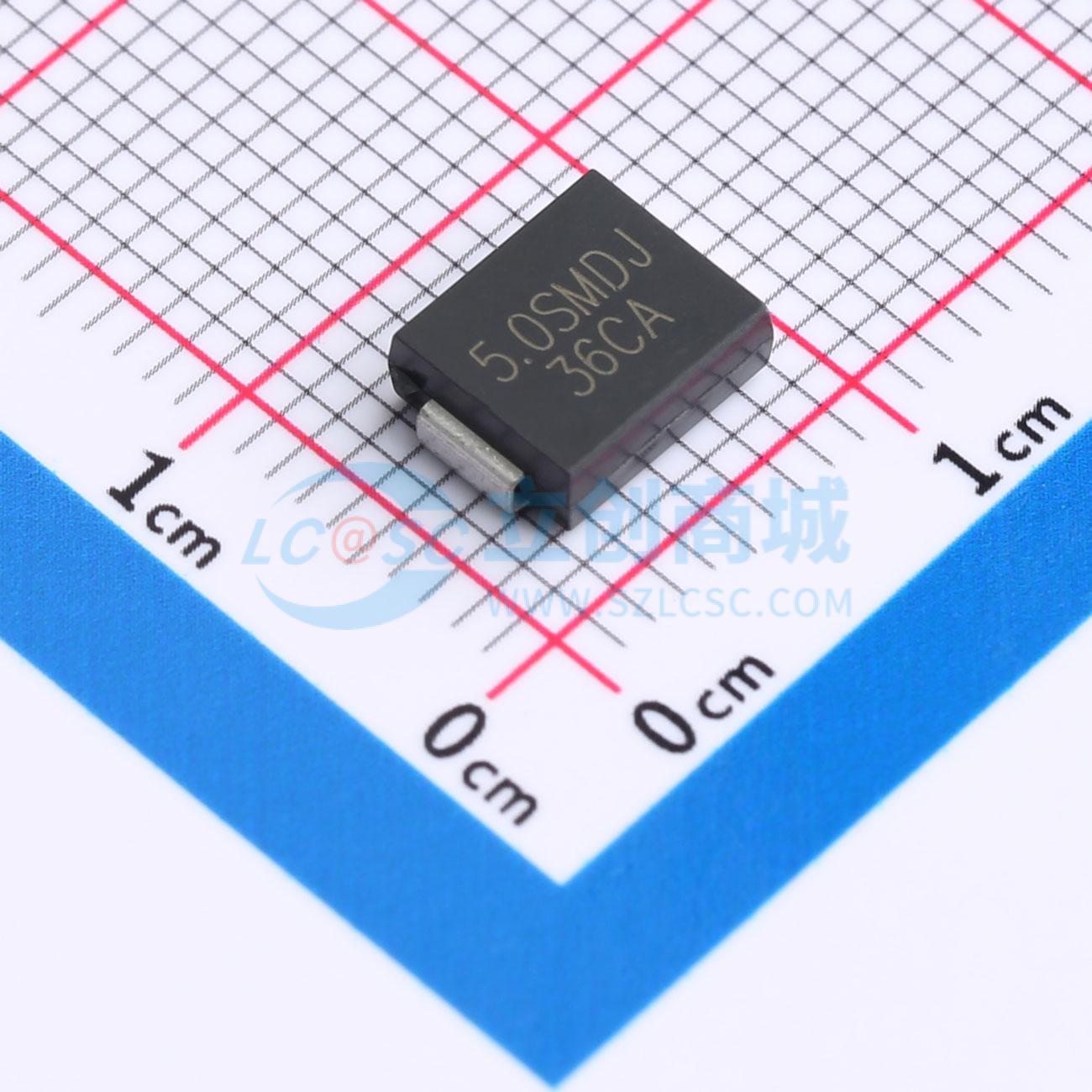 点击查看大图 5.0SMDJ36CA实物图