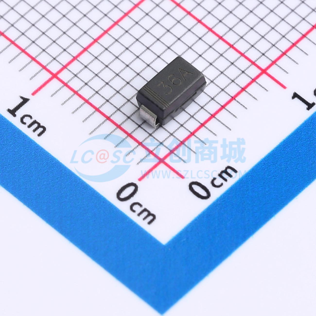 点击查看大图 P4SMA36A实物图