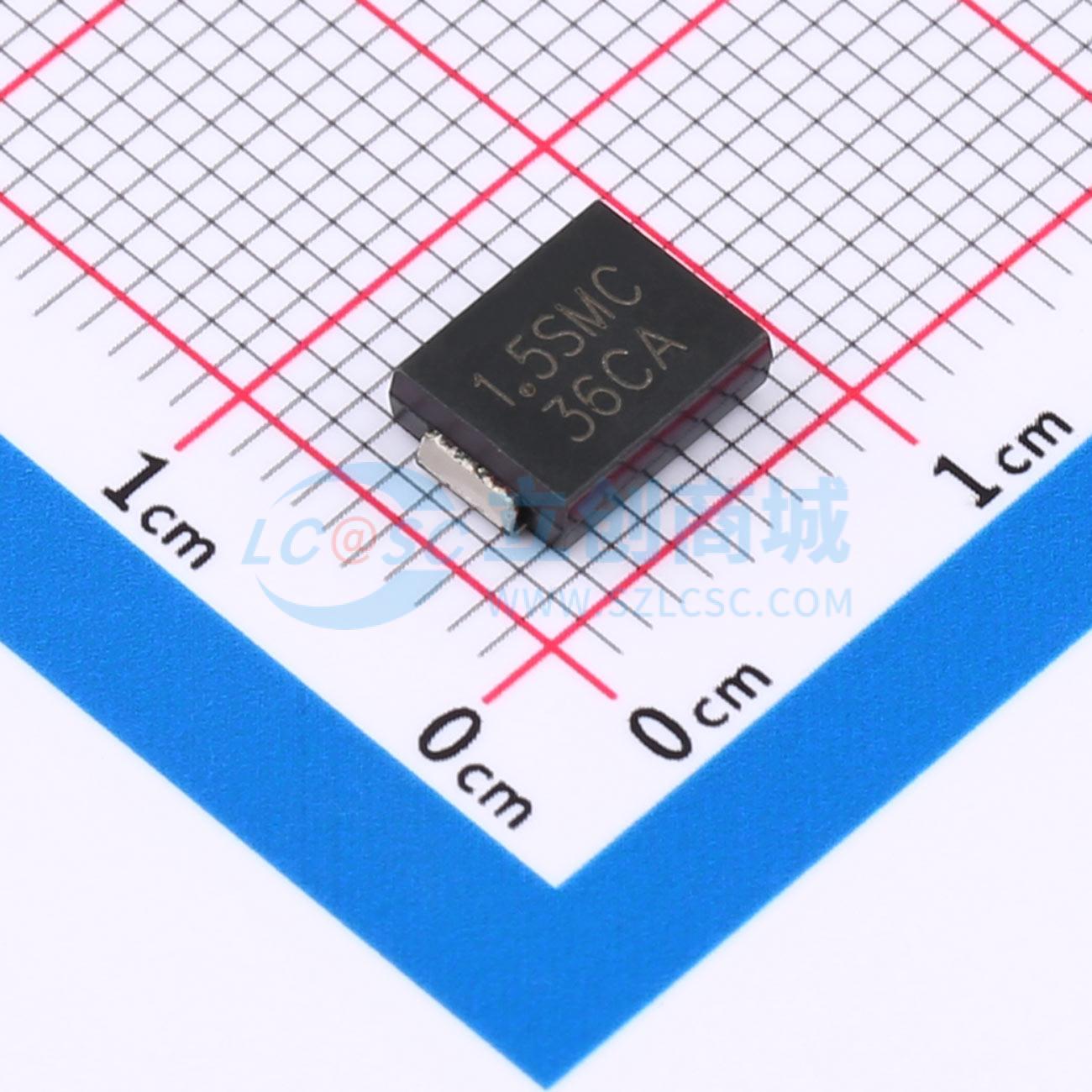 点击查看大图 1.5SMC36CA实物图