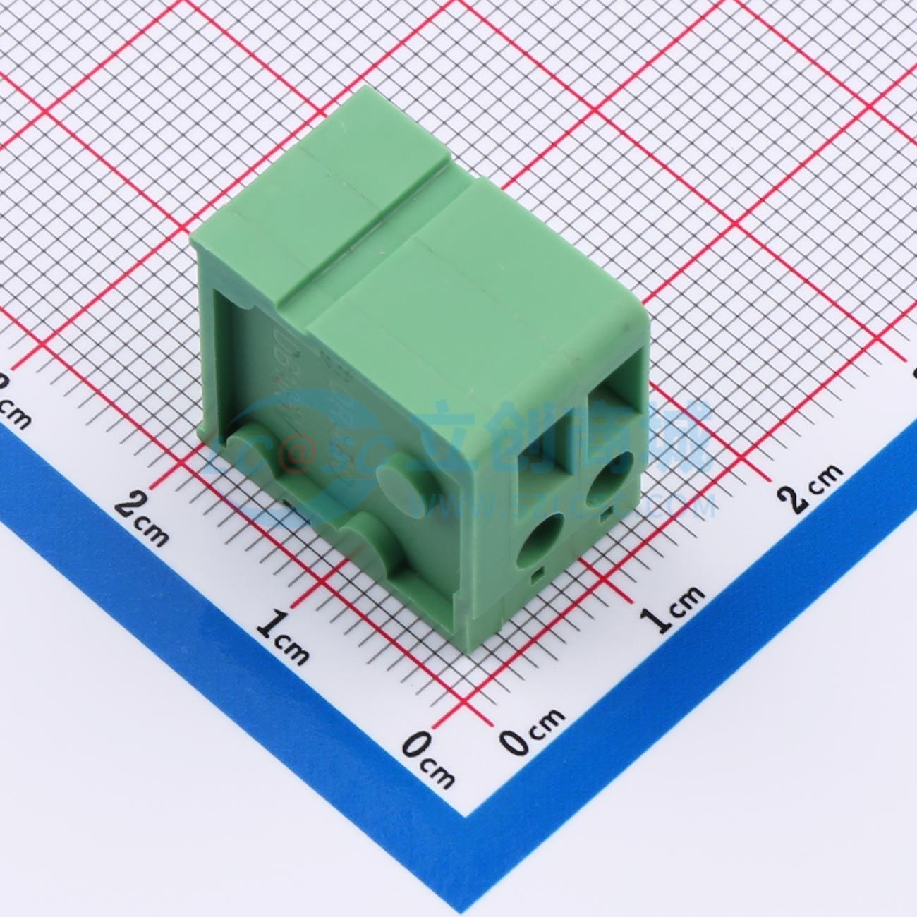 点击查看大图 DB105V-5.0-2P-GN-S实物图
