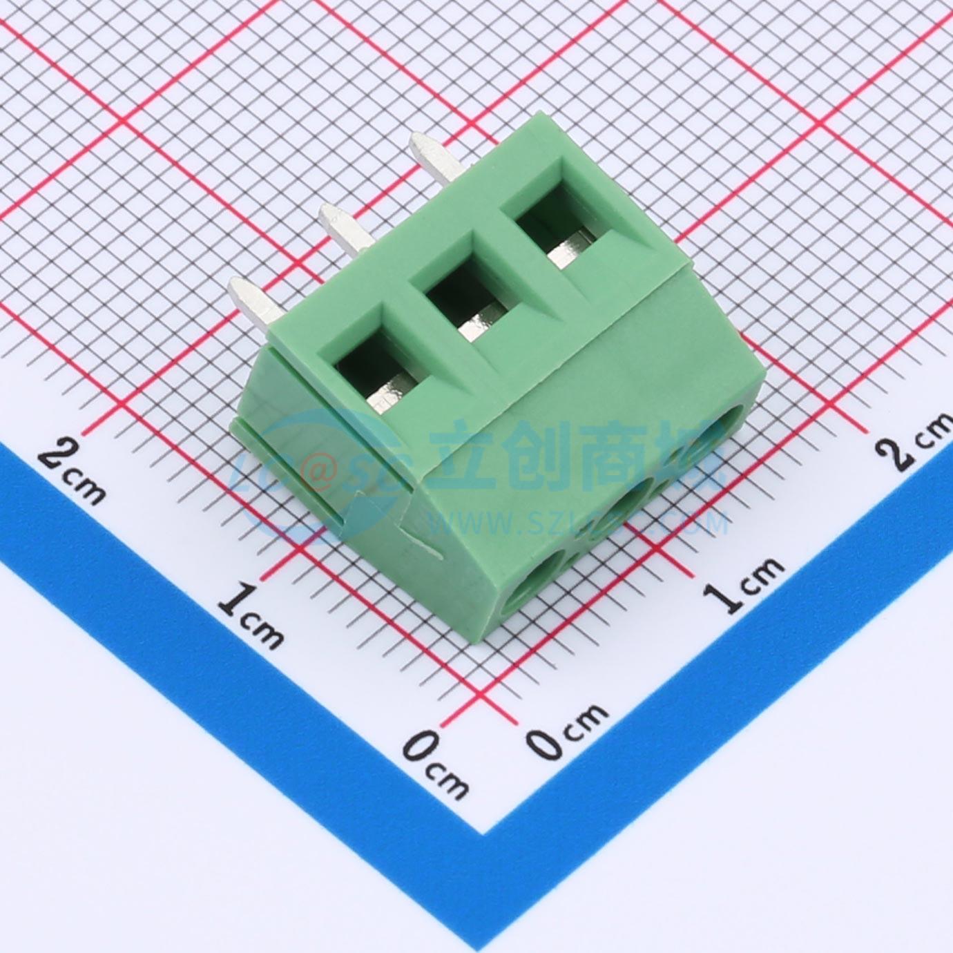 DB125-5.08-3P-GN-S实物图