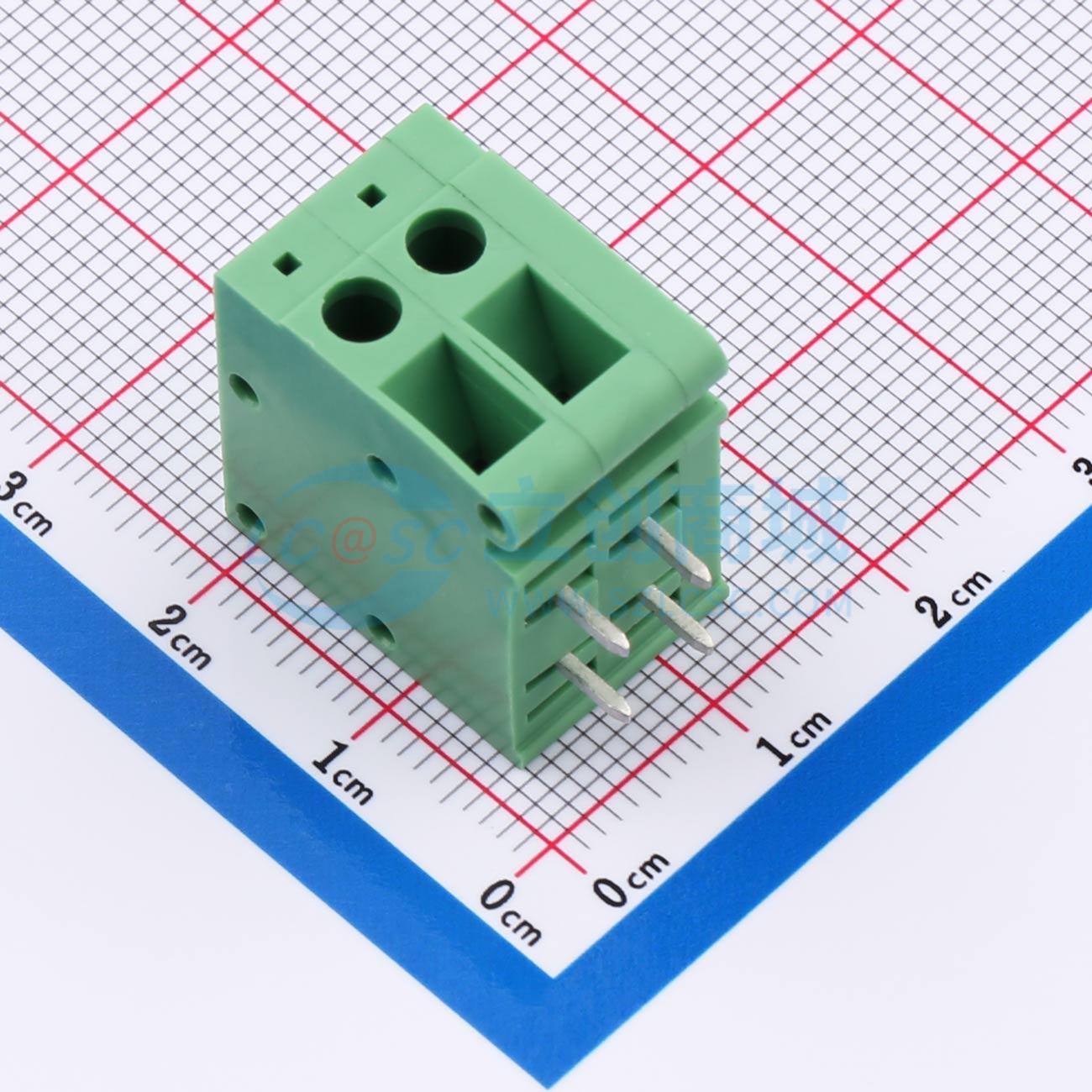 点击查看大图 DB105R-5.0-2P-GN-S实物图