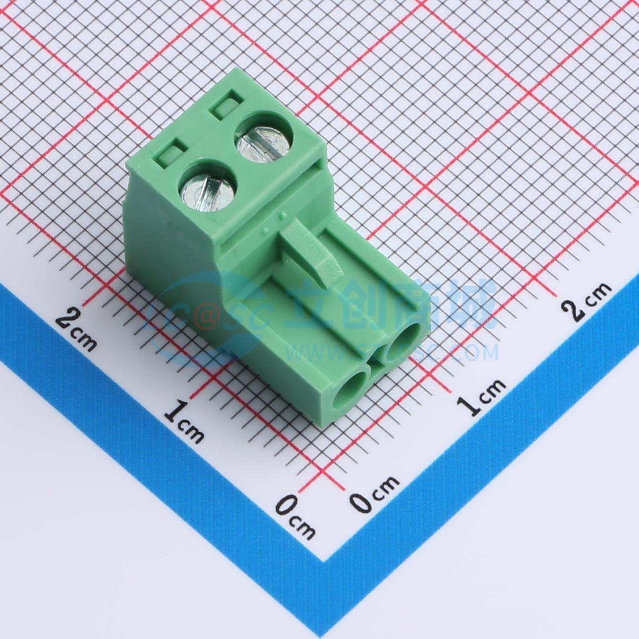 点击查看大图 2EGTK-5.08-02P-14-100实物图