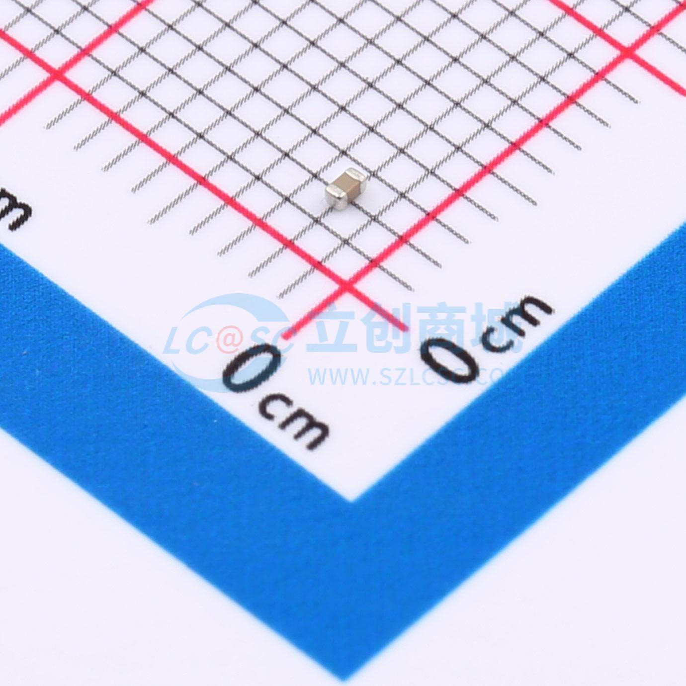点击查看大图 CGA0402X7R104J500GT实物图