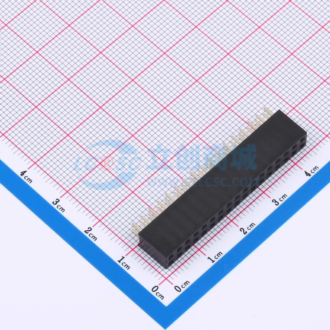 点击查看大图 HX PM2.54-2x17P ZC实物图