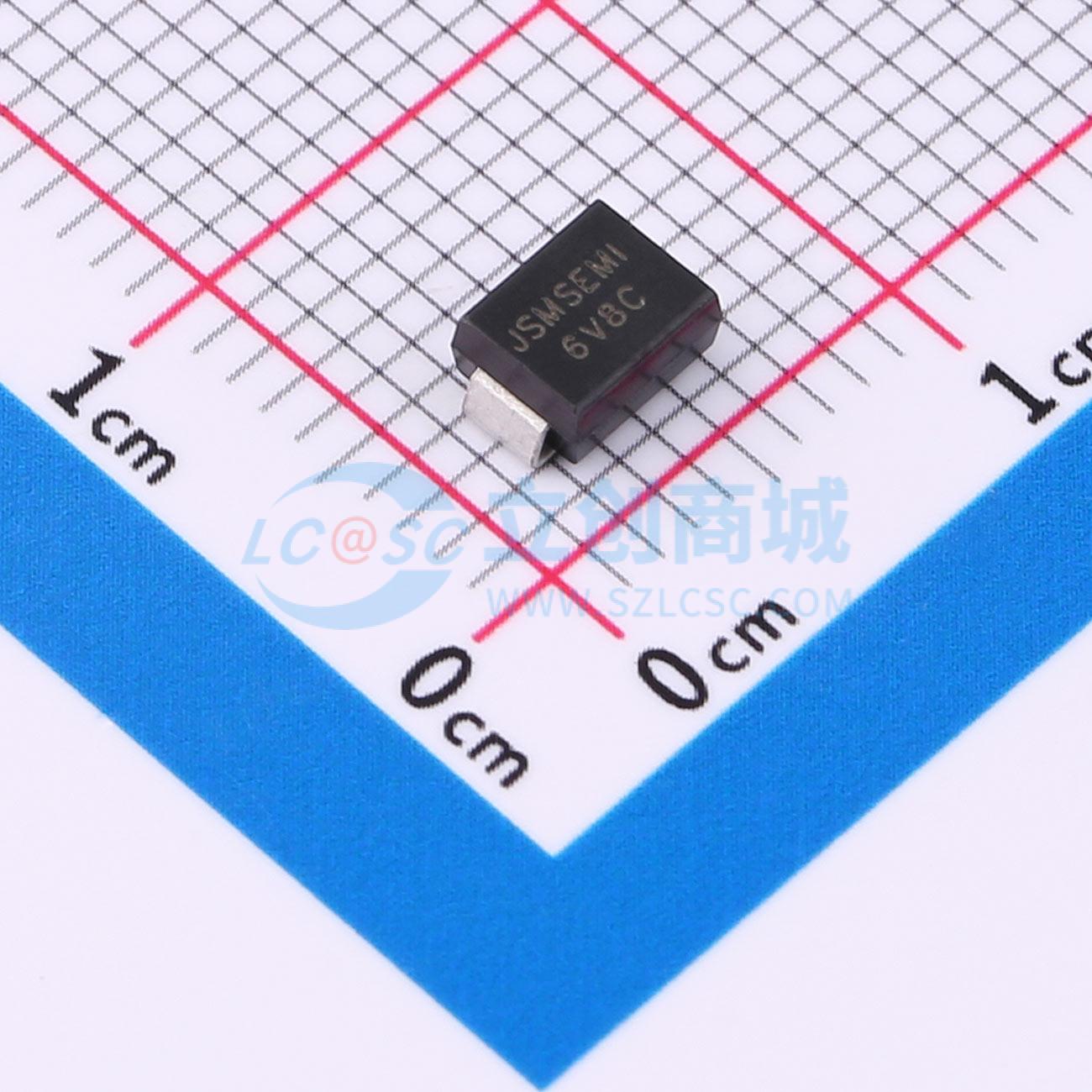 点击查看大图 SMBJ6.8CA-JSM实物图