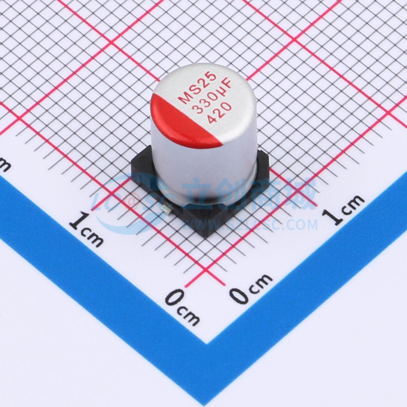 点击查看大图 GMS1E337M0809PZ实物图