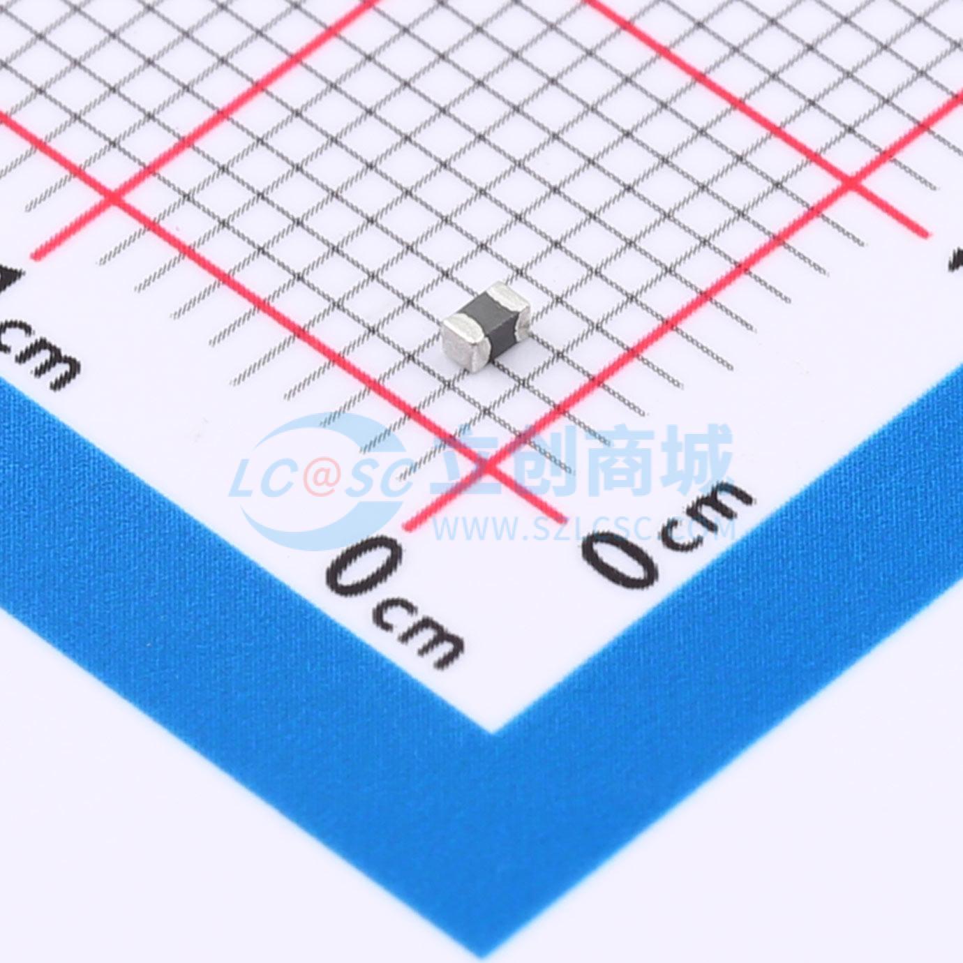 点击查看大图 HPZ1608U101-2R0TF实物图