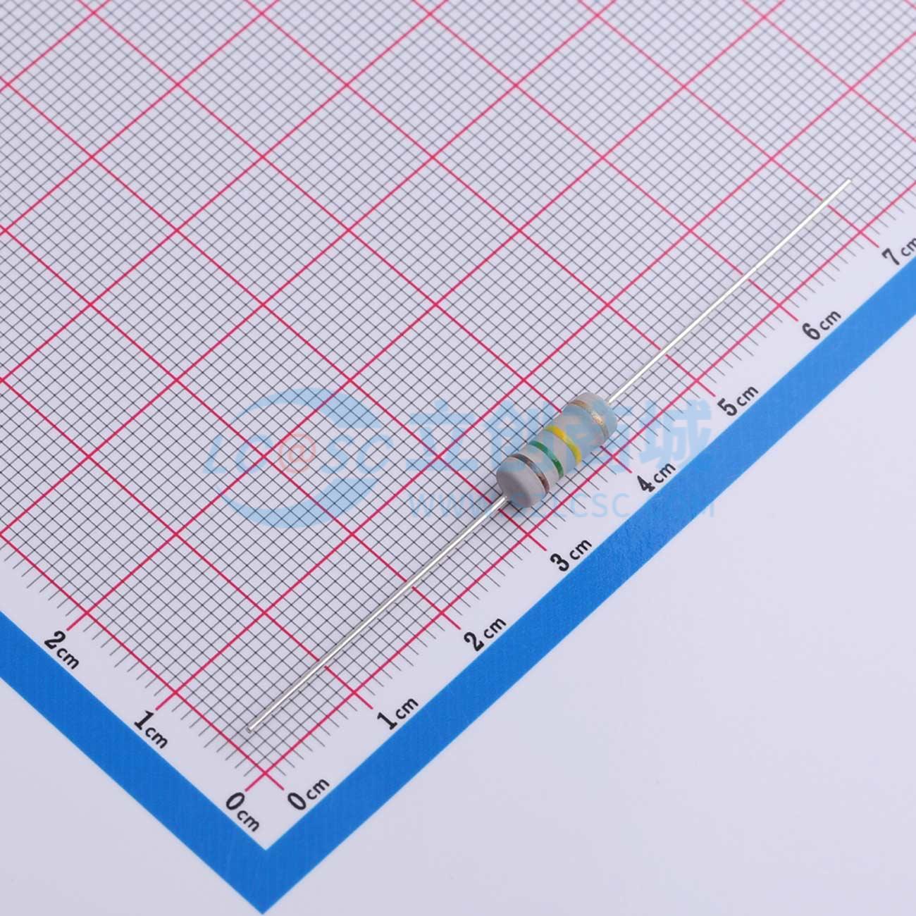 点击查看大图 MOF2WS-150KΩ±5% T实物图