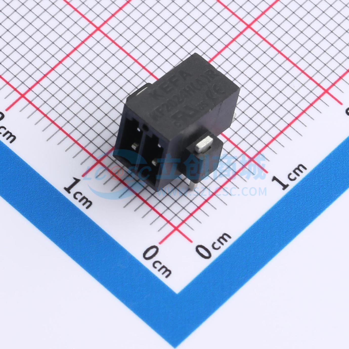 点击查看大图 KF2024HR-2.54-2*2P实物图