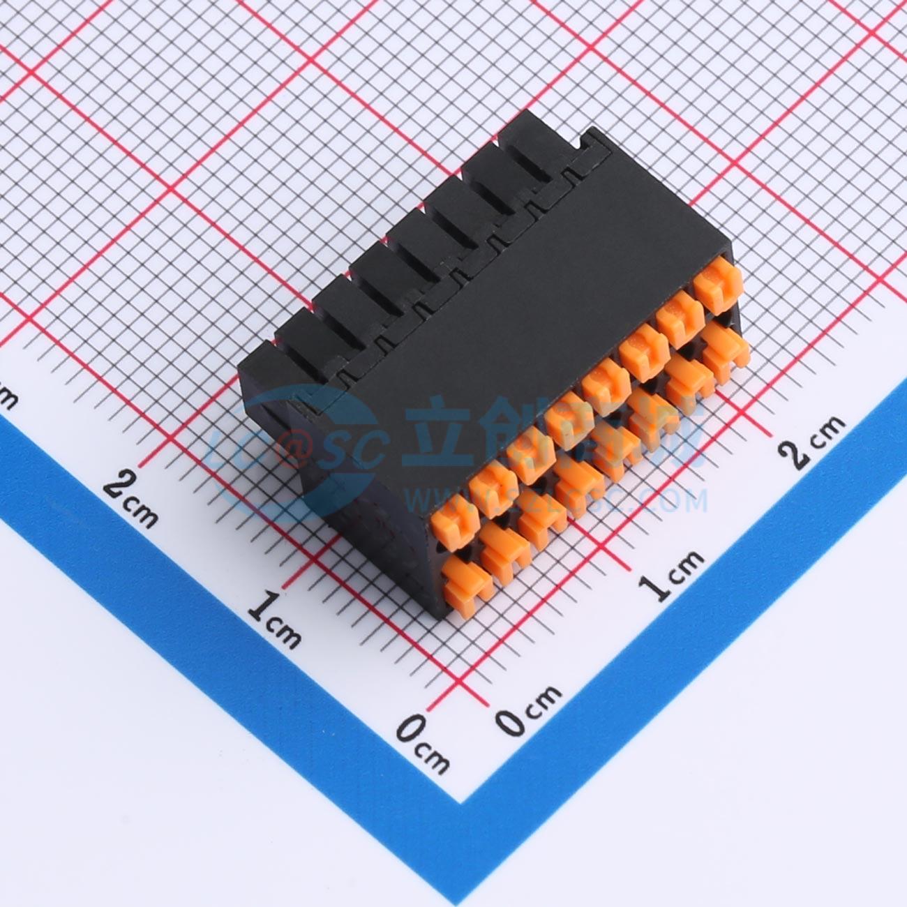 点击查看大图 KF2024H-2.54-2*8P实物图