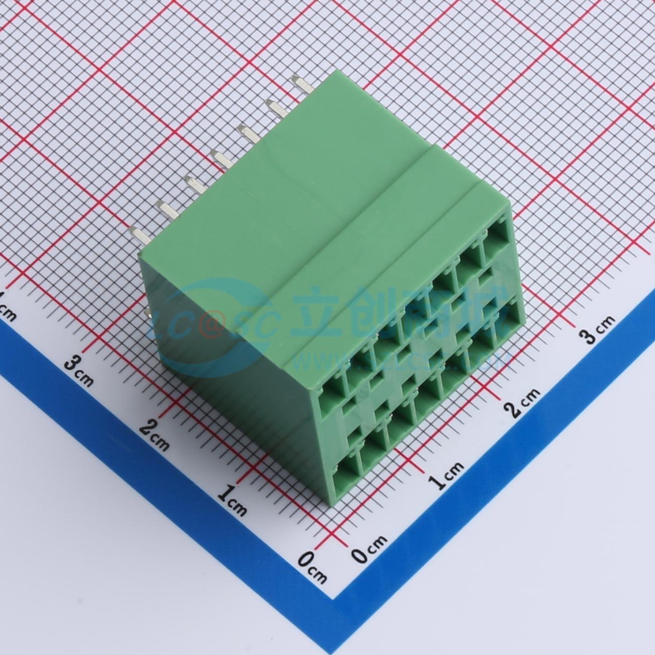 DB2EVH-3.5-2*7P-GN实物图