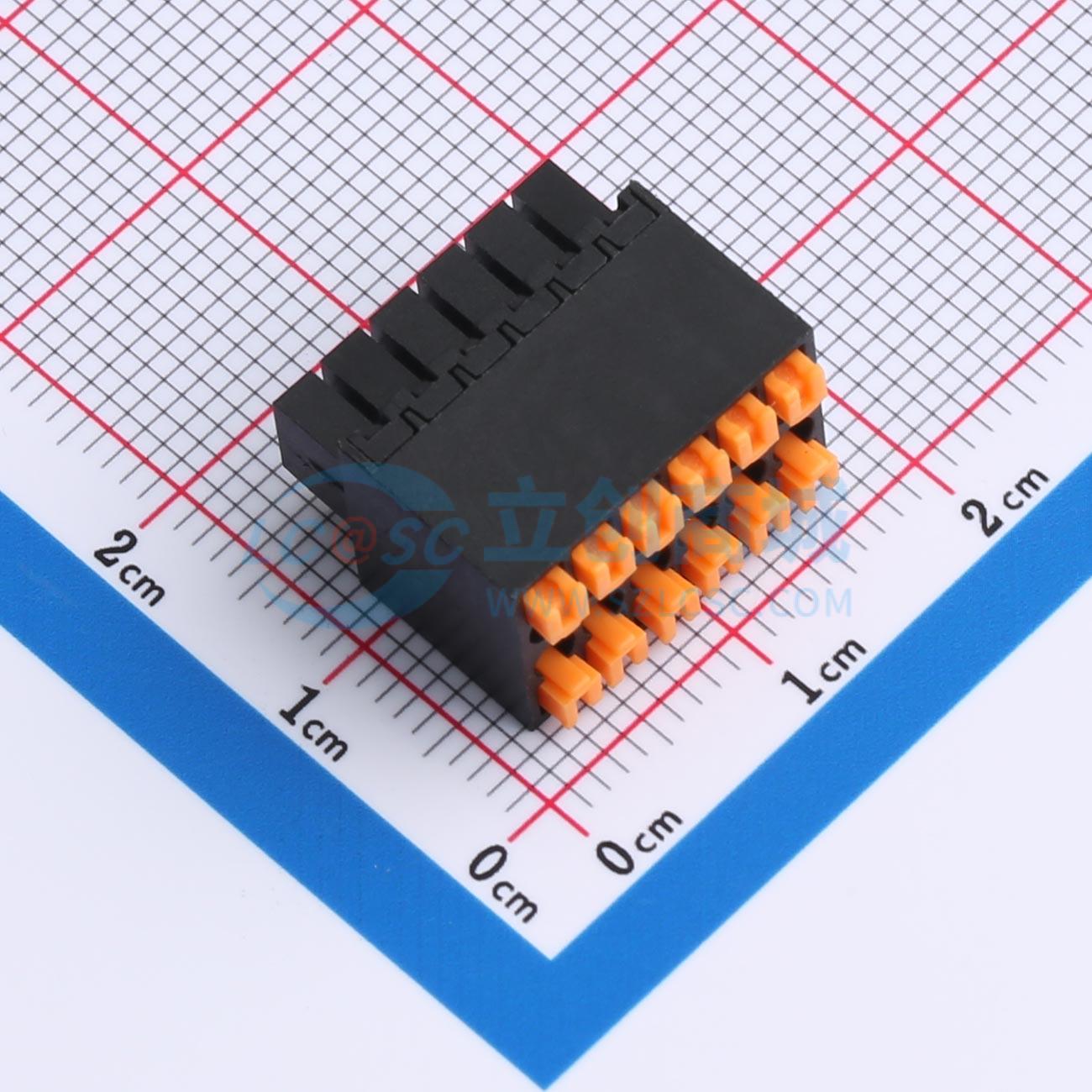 点击查看大图 KF2024H-2.54-2*6P实物图