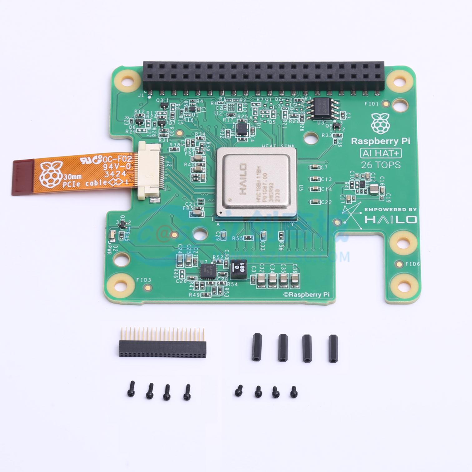 Raspberry Pi Al HAT+ 26 TOPS实物图