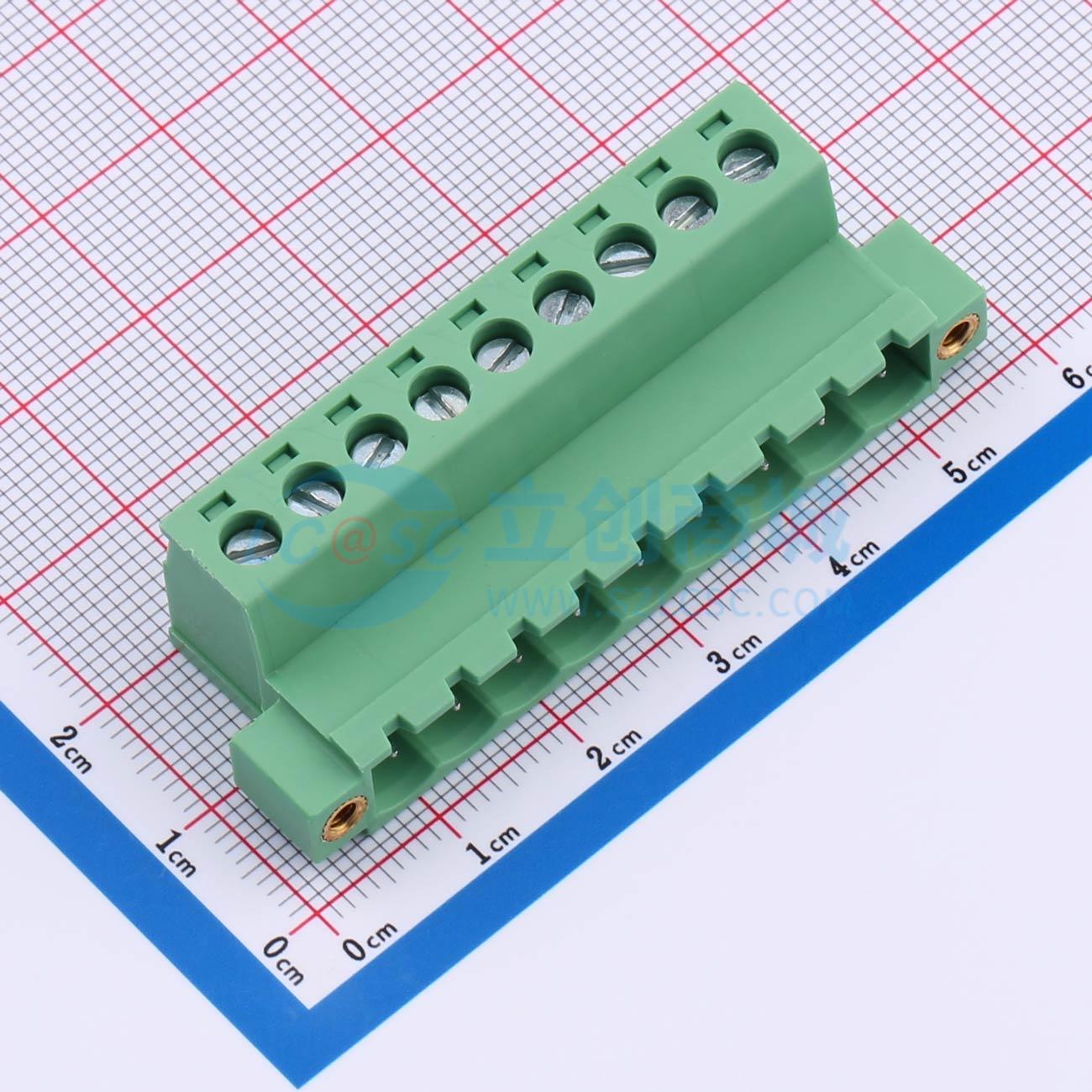 点击查看大图 ZX-DGRKP-5.08-9P实物图