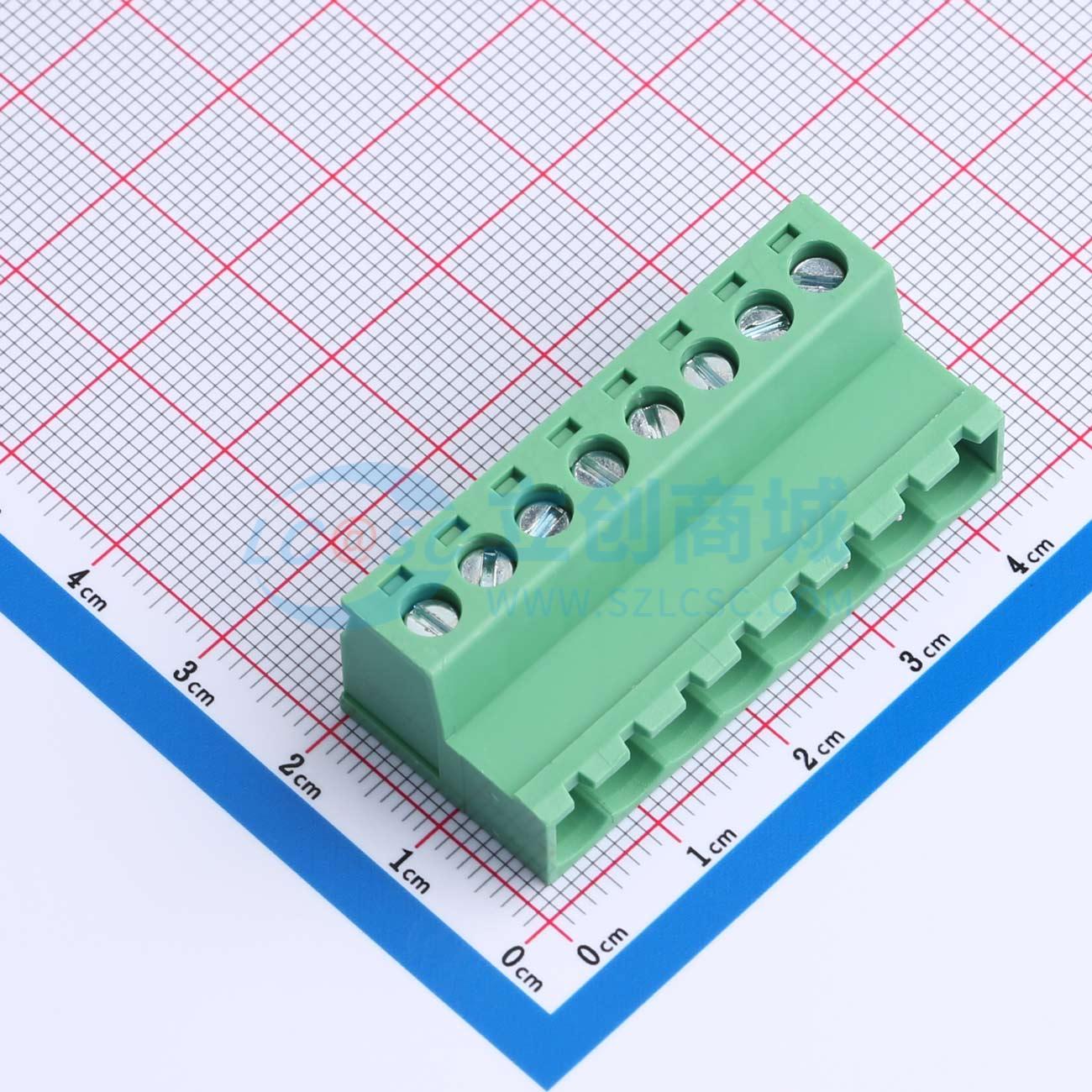 点击查看大图 ZX-DGRK-5.08-8P实物图