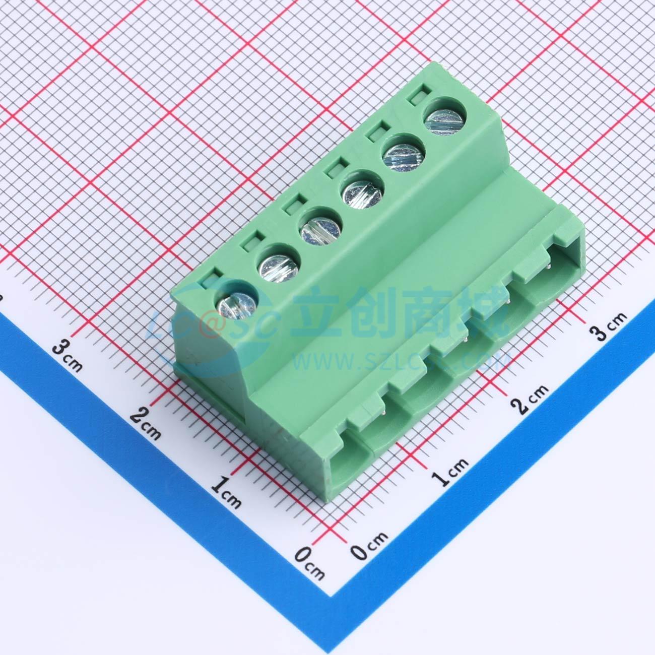 点击查看大图 ZX-DGRK-5.08-6P实物图