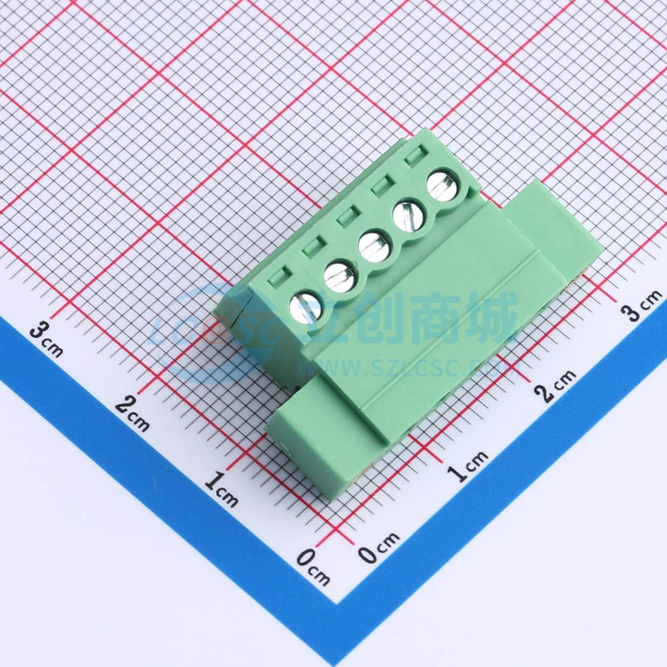 点击查看大图 ZX-DGRKP-3.81-5P实物图