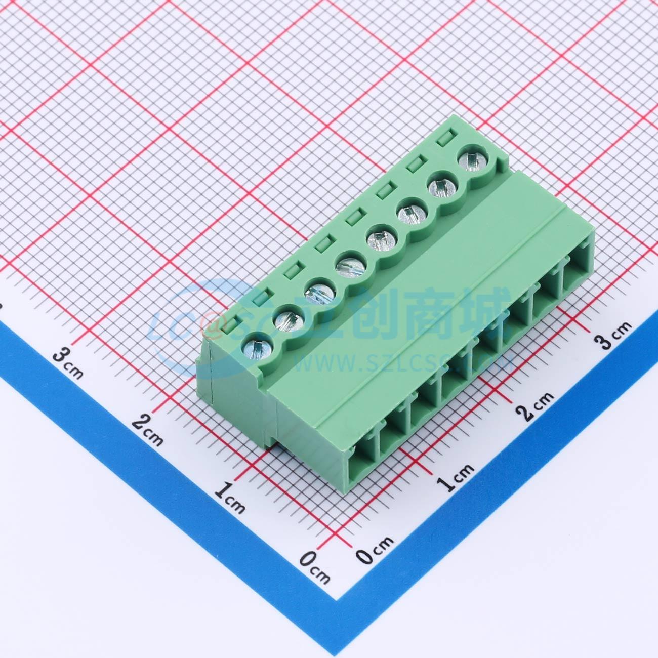 点击查看大图 ZX-DGRK-3.81-8P实物图
