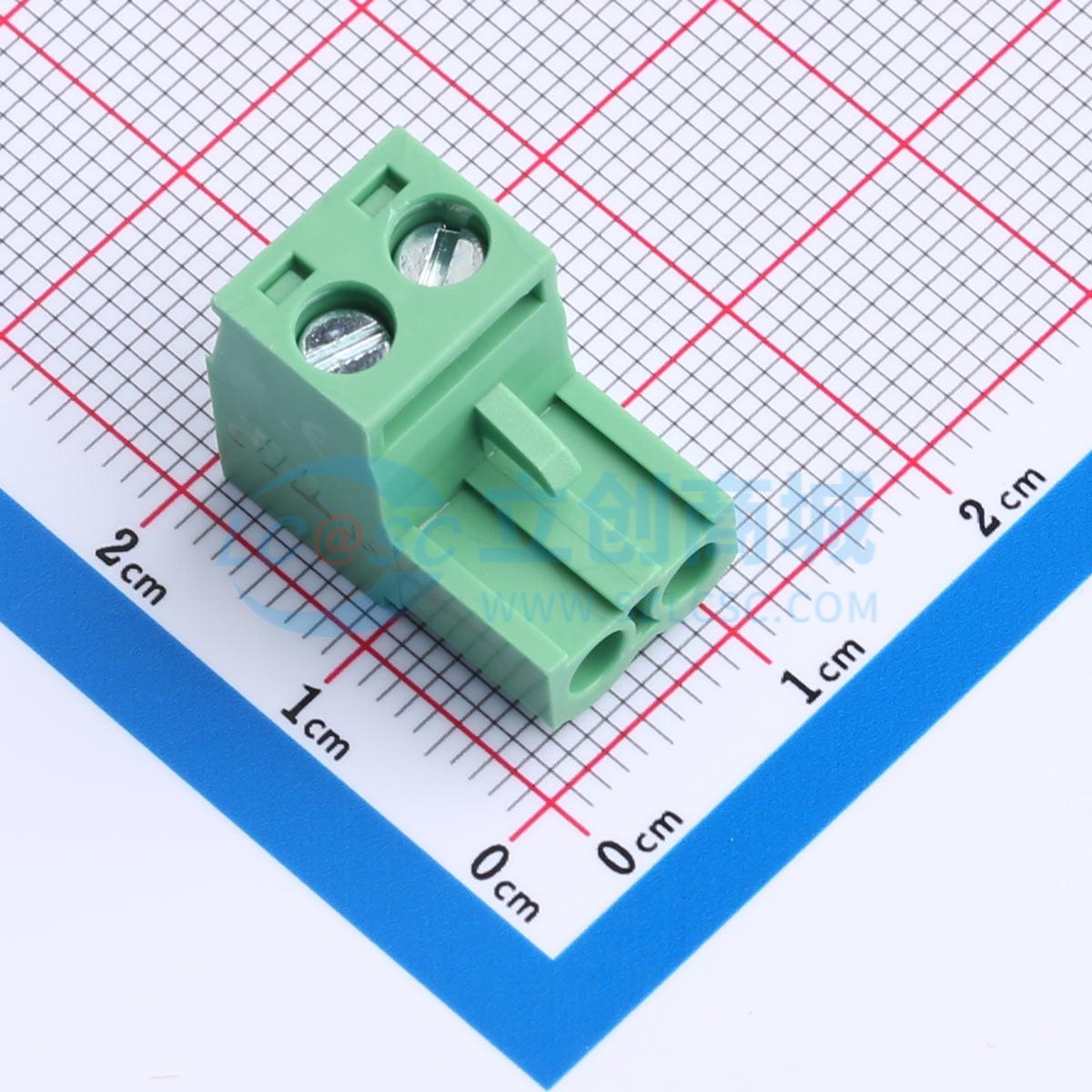 点击查看大图 ZX-DGK-5.08-2P实物图