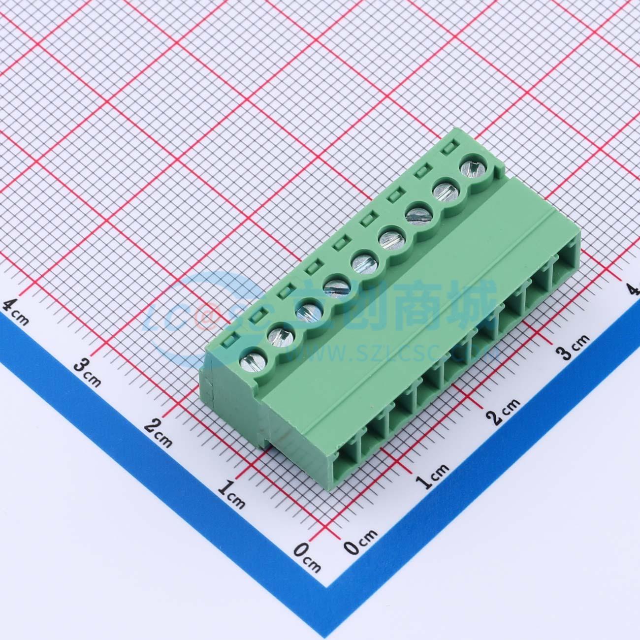 点击查看大图 ZX-DGRK-3.81-9P实物图