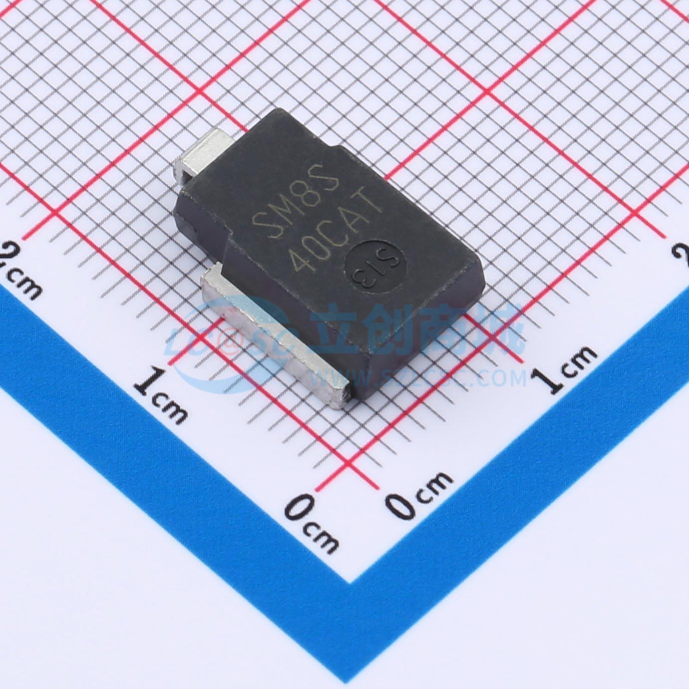 点击查看大图 SM8S40CAT实物图