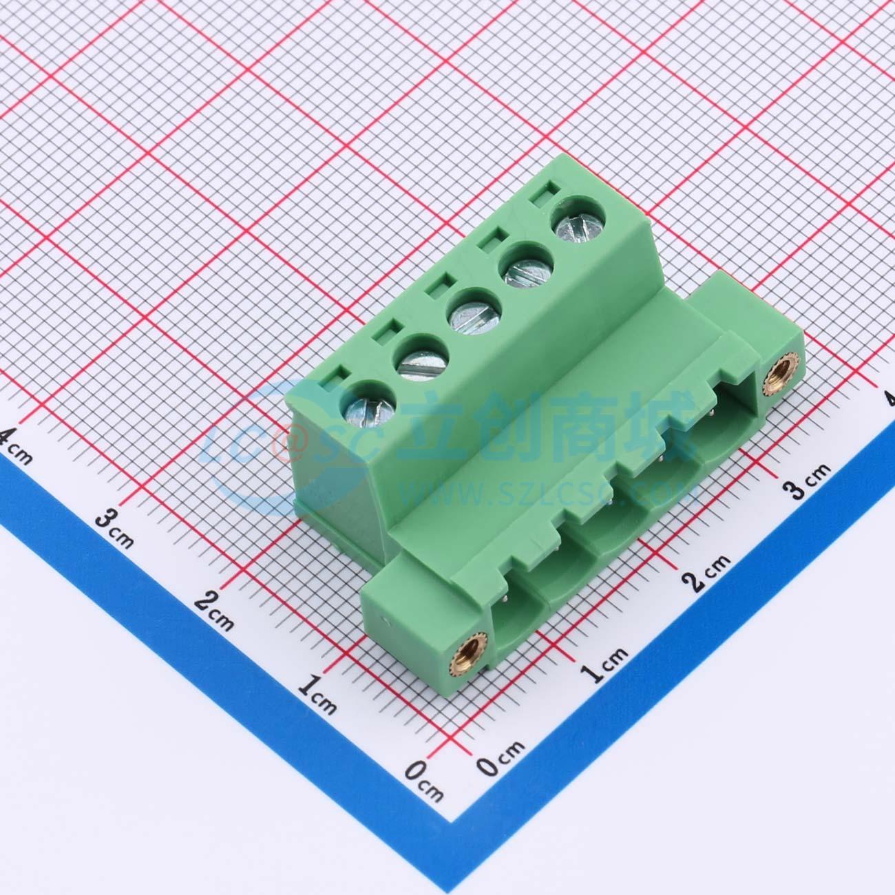 点击查看大图 ZX-DGRKP-5.08-5P实物图