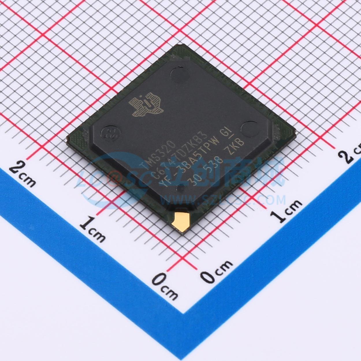 TMS320C6747DZKB3实物图