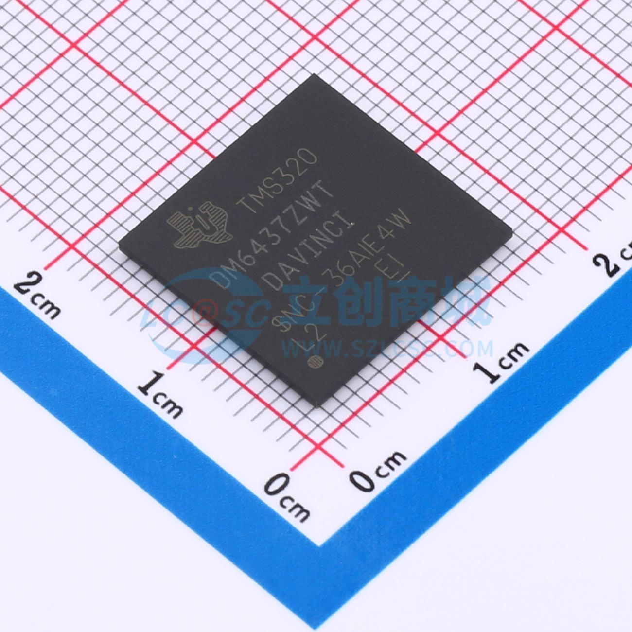 TMS320DM6437ZWT6实物图