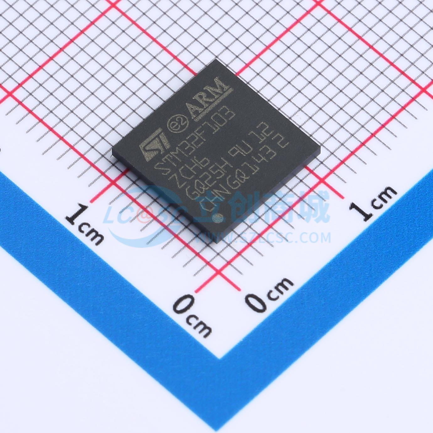 STM32F103ZCH6实物图