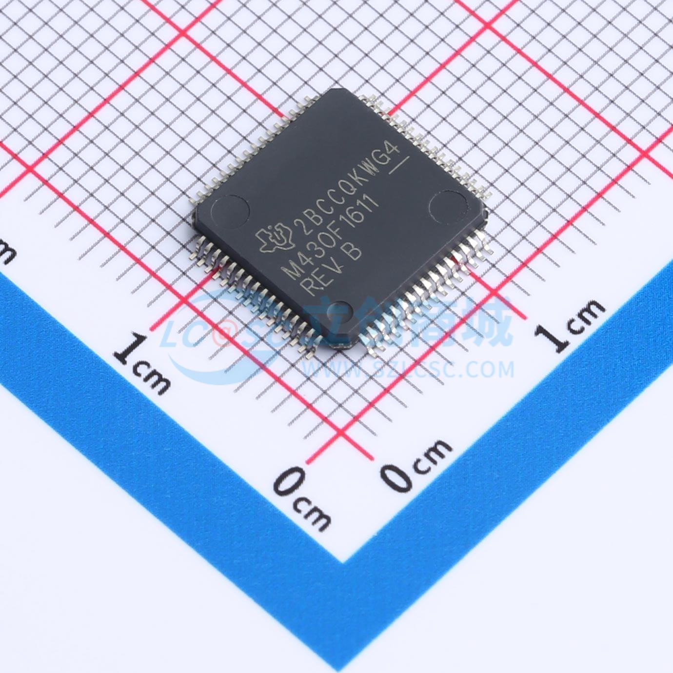 MSP430F1611IPM实物图