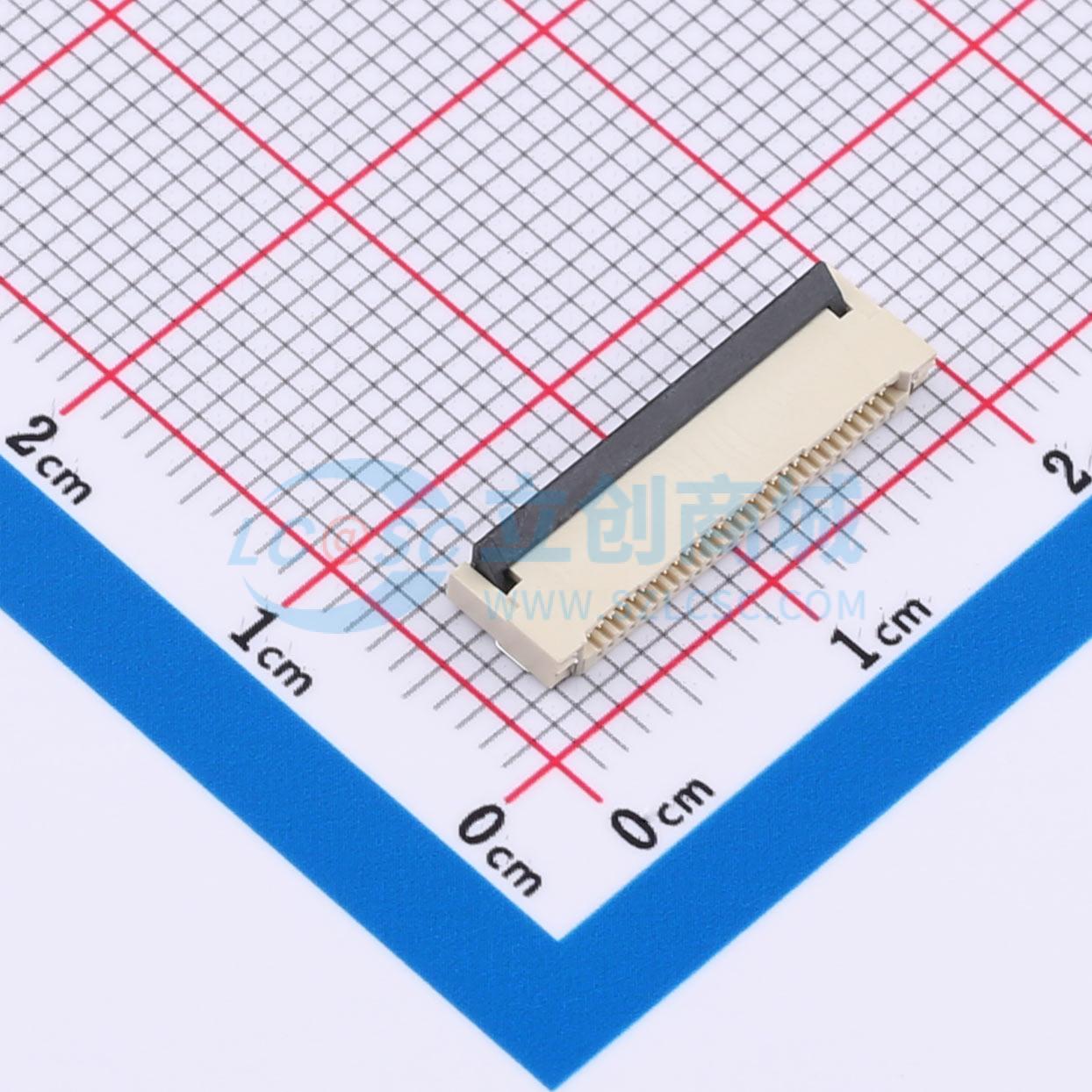 点击查看大图 FPC0.5-WFB11-28P111-H20实物图