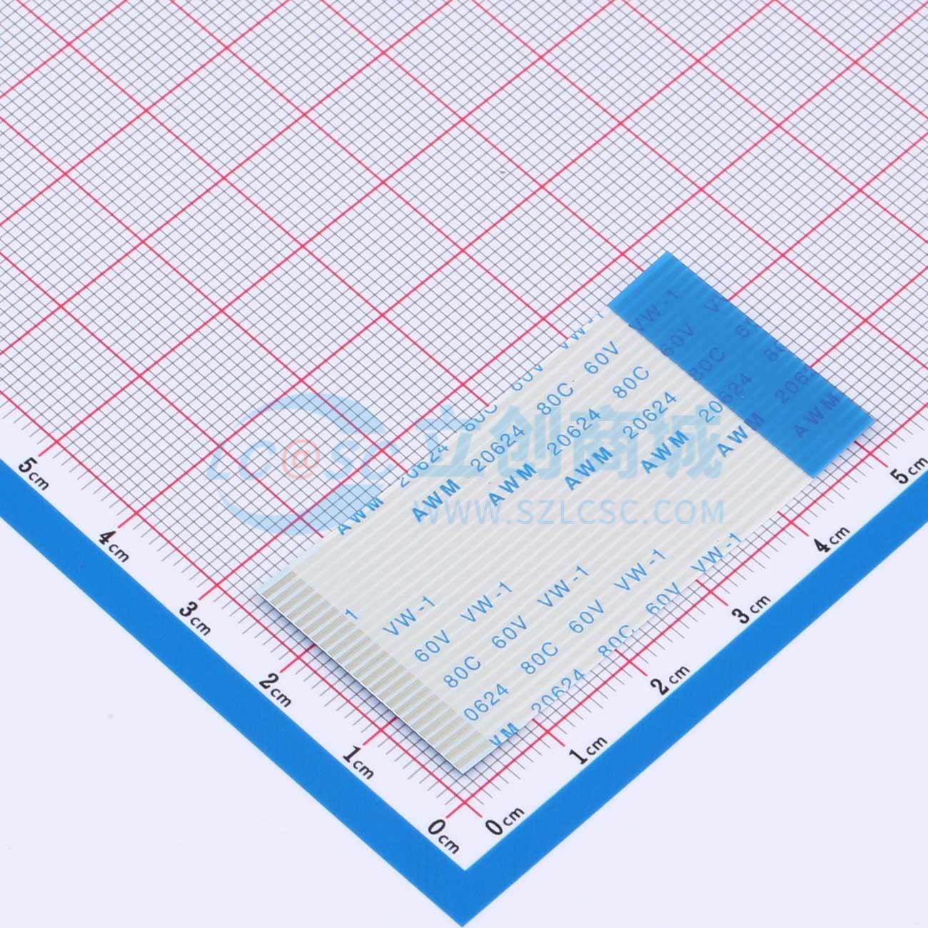 点击查看大图 HX FFC-1.0-24P-50mm F实物图