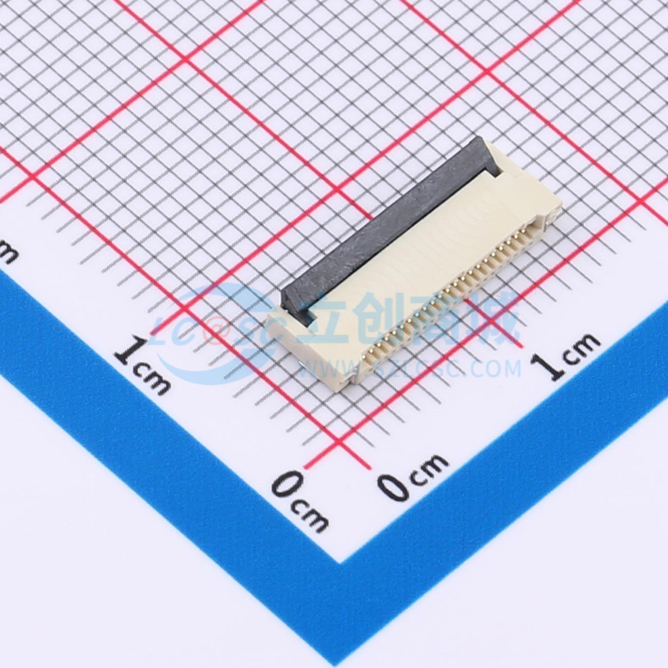 FPC0.5-WFB11-22P111-H20实物图