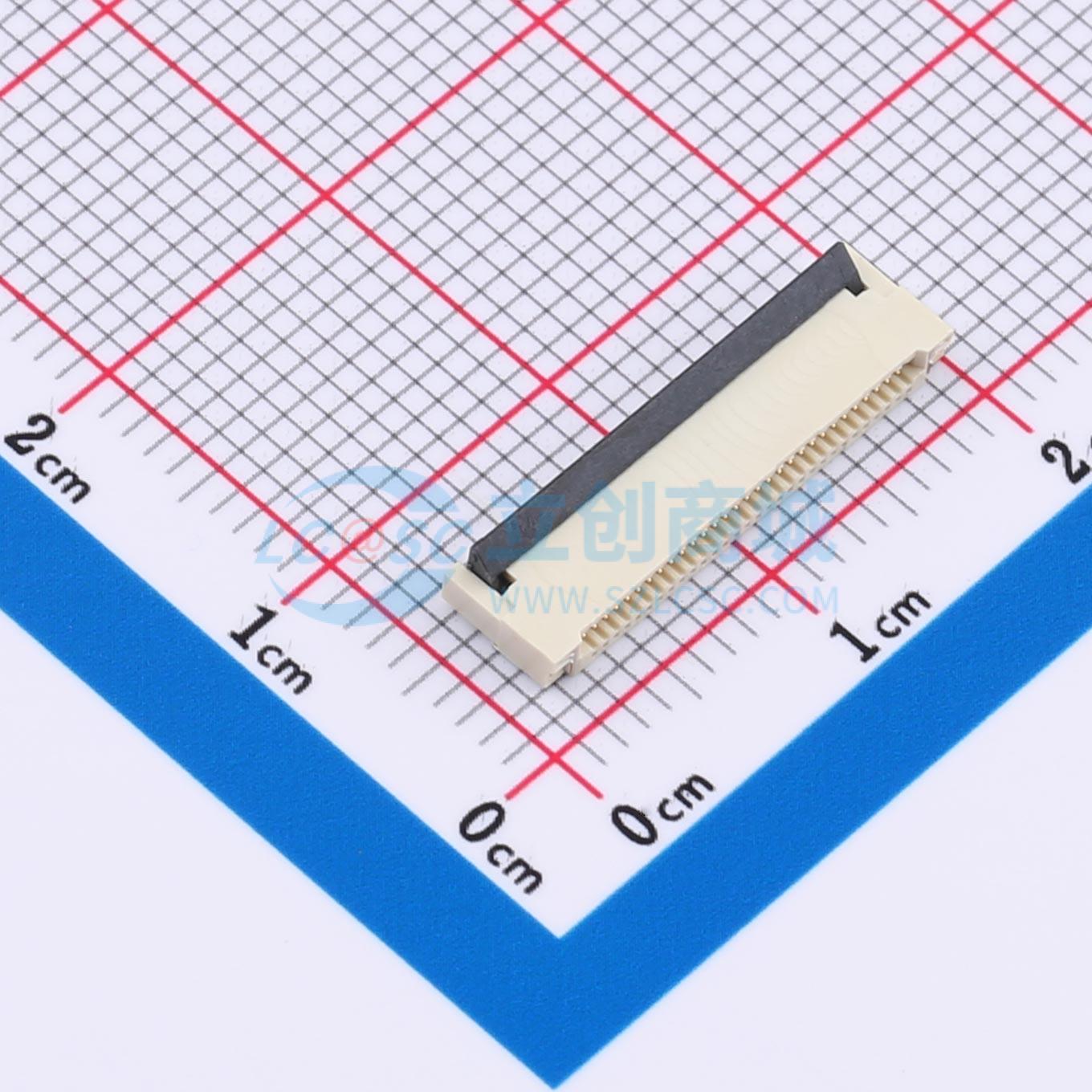 FPC0.5-WFB11-30P111-H20实物图